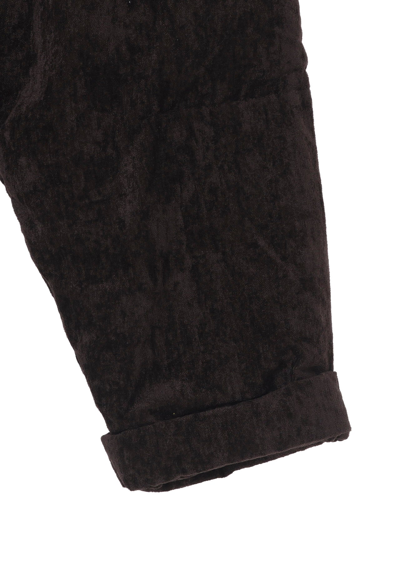 LINEN VELVET HORIZONTAL PADDED PANTS