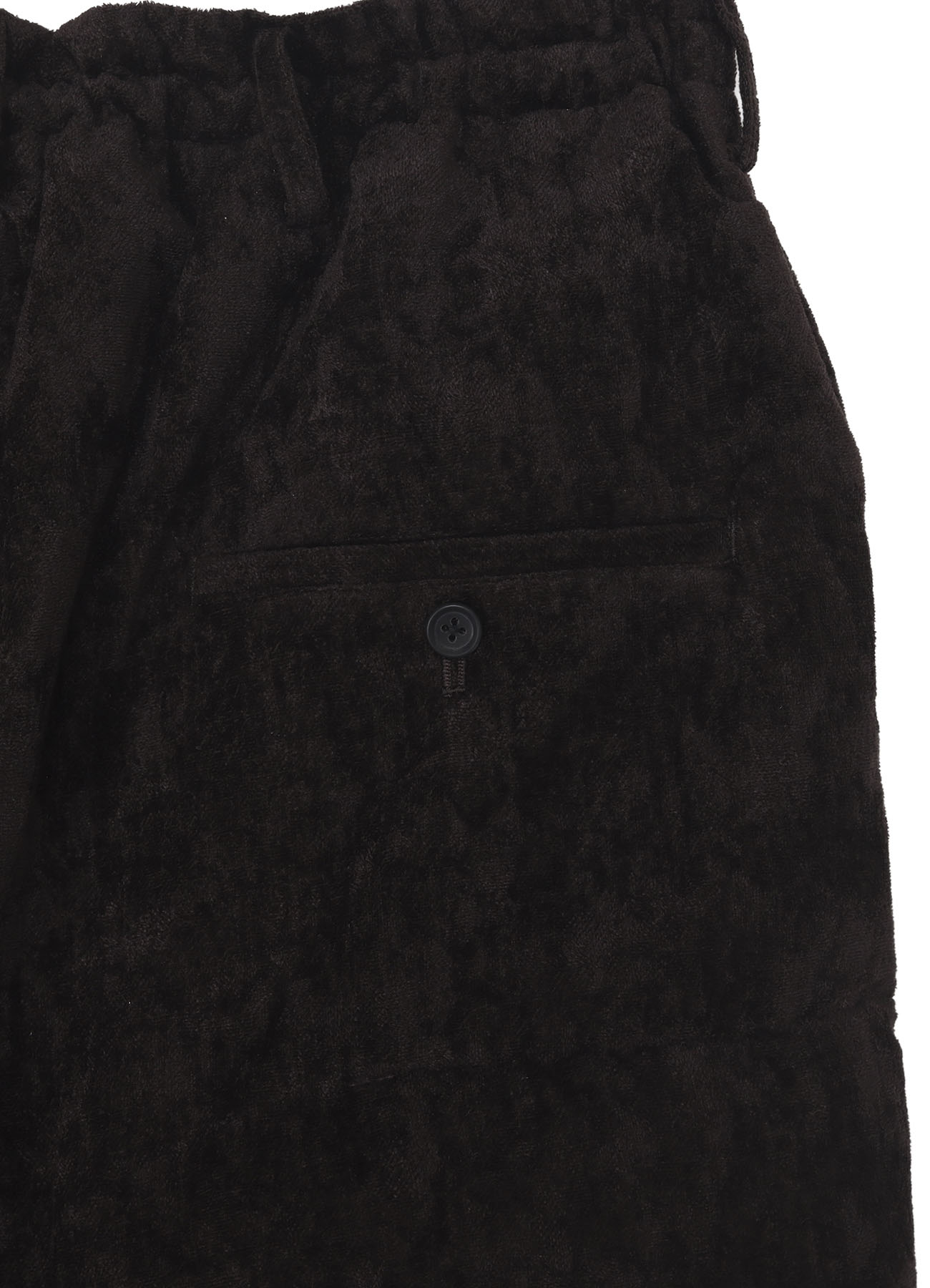 LINEN VELVET HORIZONTAL PADDED PANTS