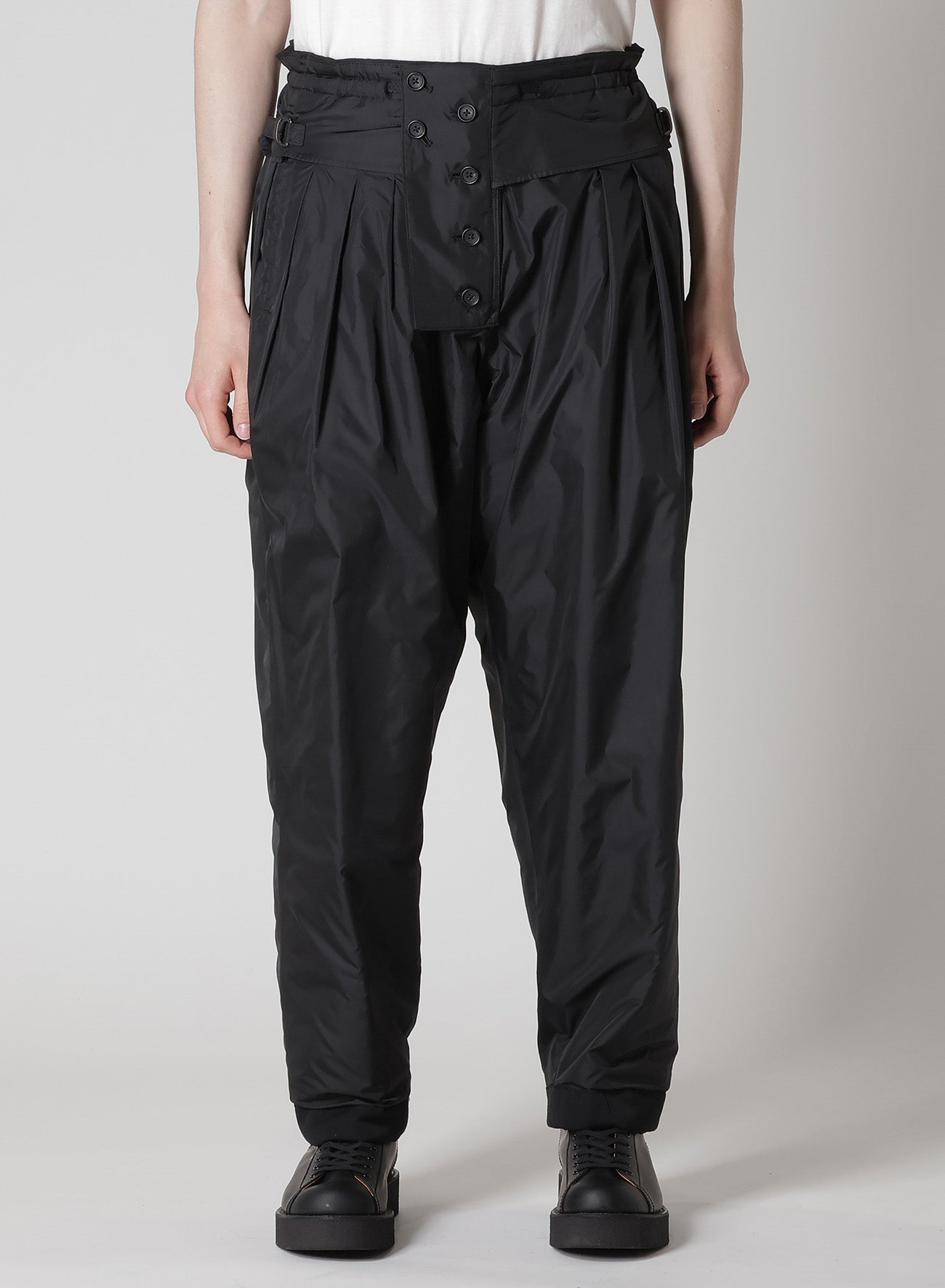 WOOL GABARDINE OUTER POCKET PANTS