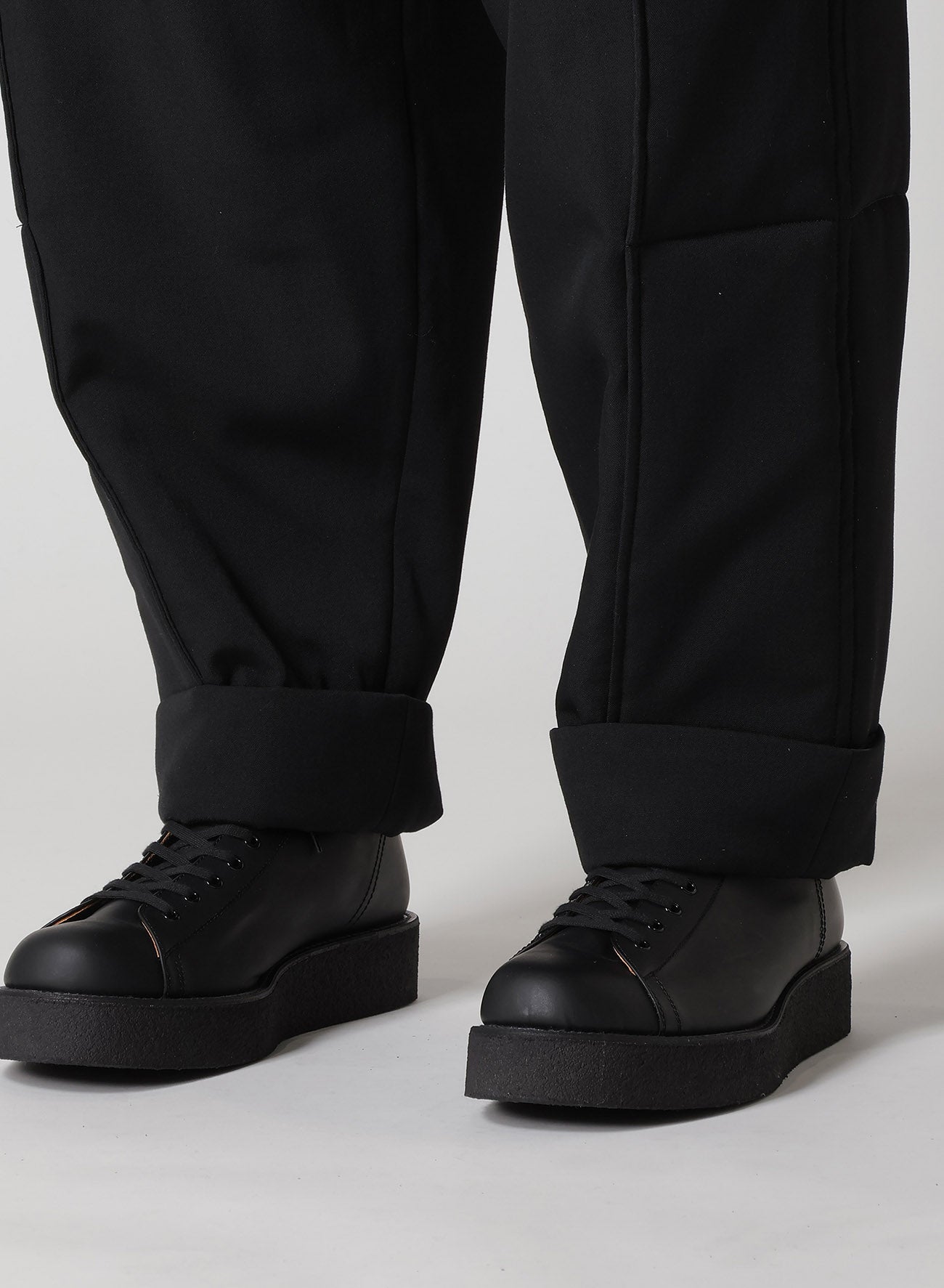 WOOL GABARDINE OUTER POCKET PANTS