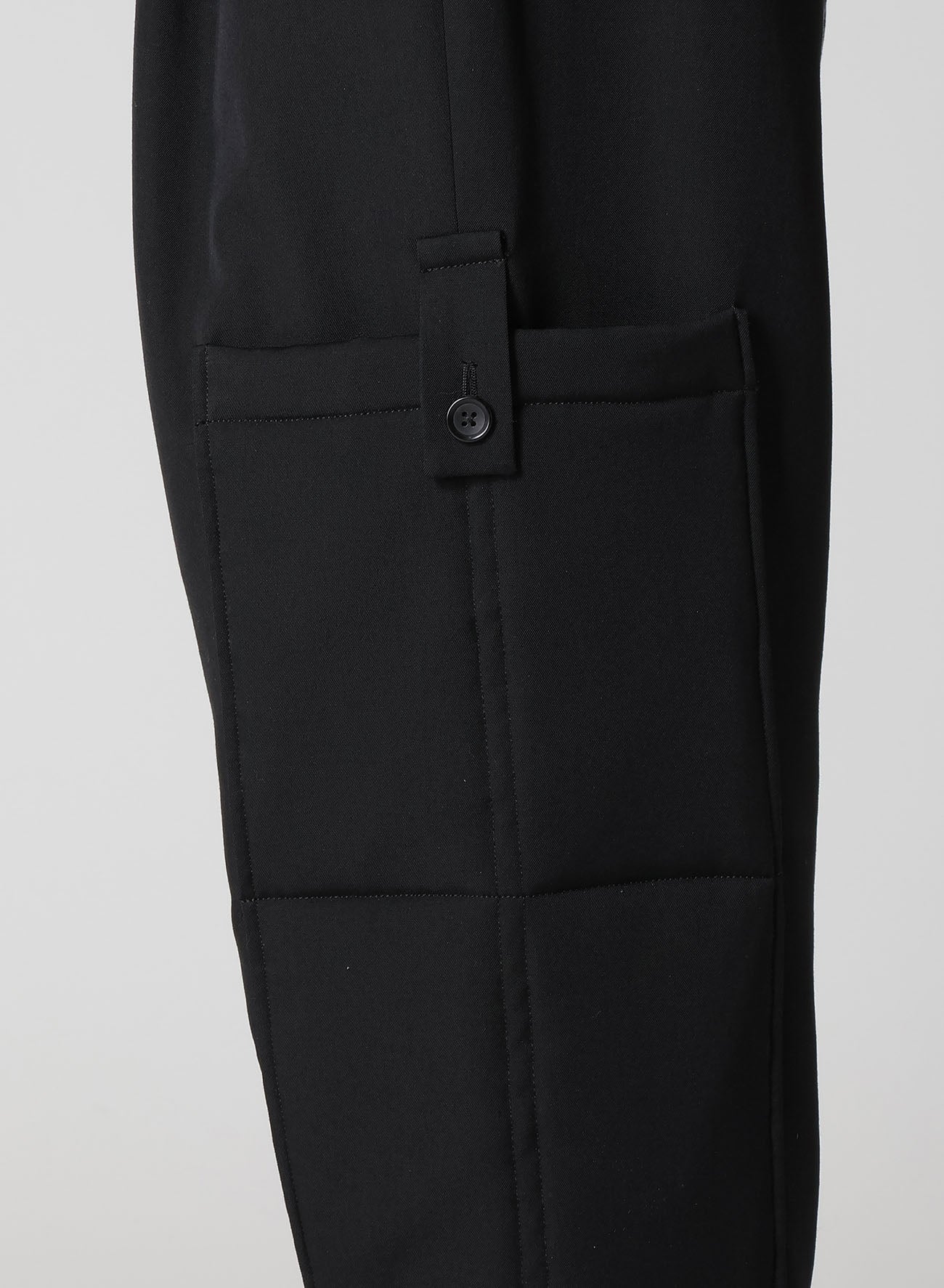 WOOL GABARDINE OUTER POCKET PANTS