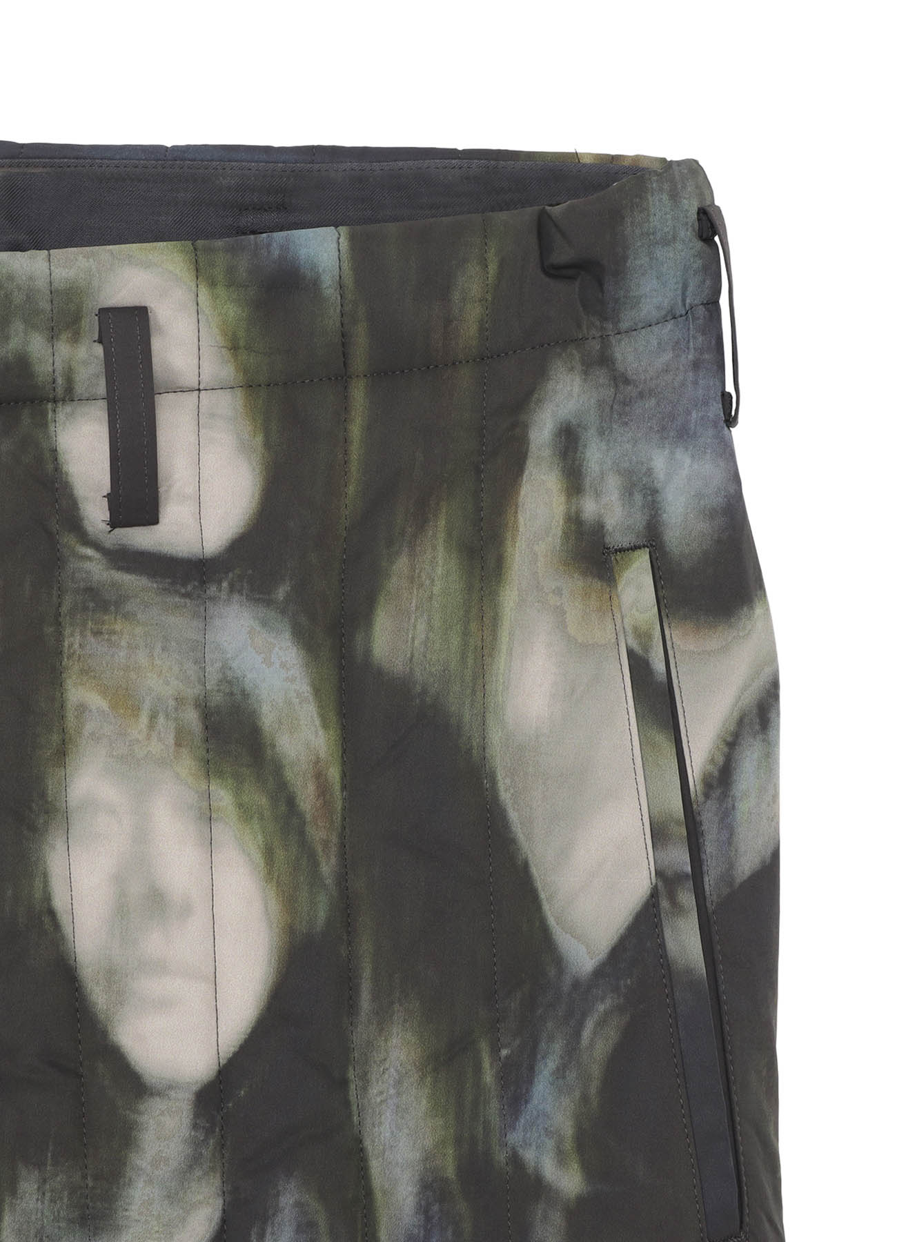 COLOR ADJUSTMENT PRINTED PADDED PANTS