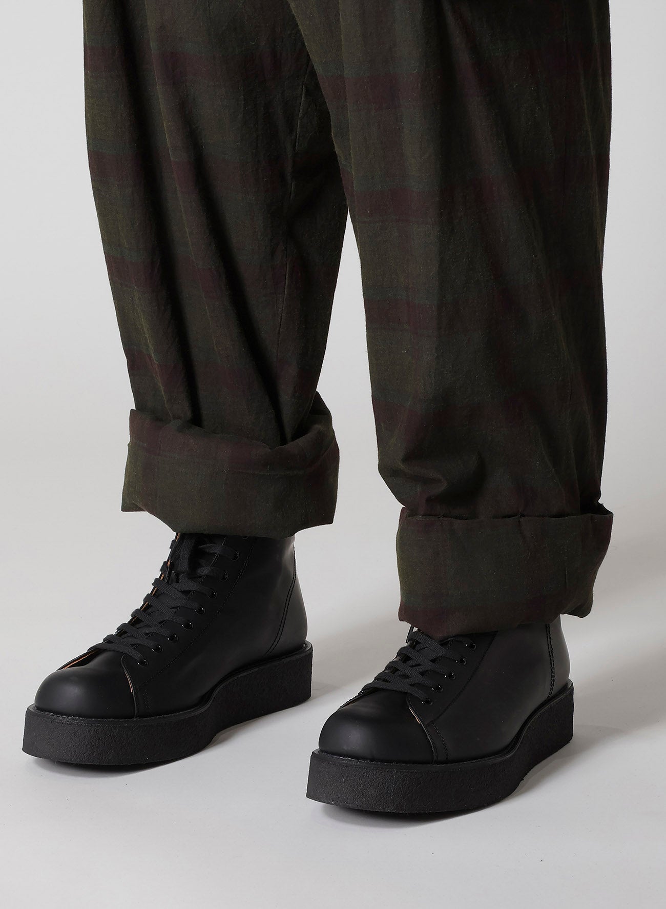 I MADRAS INK-D PLAID GUSSET PKT PANTS