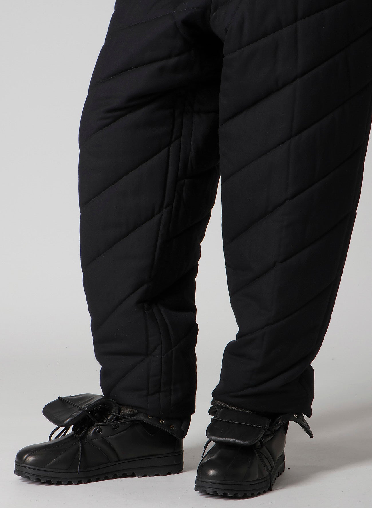 SILK NEP TWEED SIDE POCKET PANTS WITH LINER
