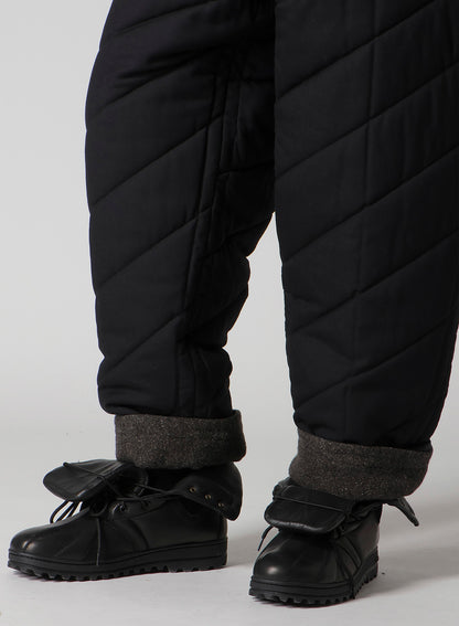 SILK NEP TWEED SIDE POCKET PANTS WITH LINER