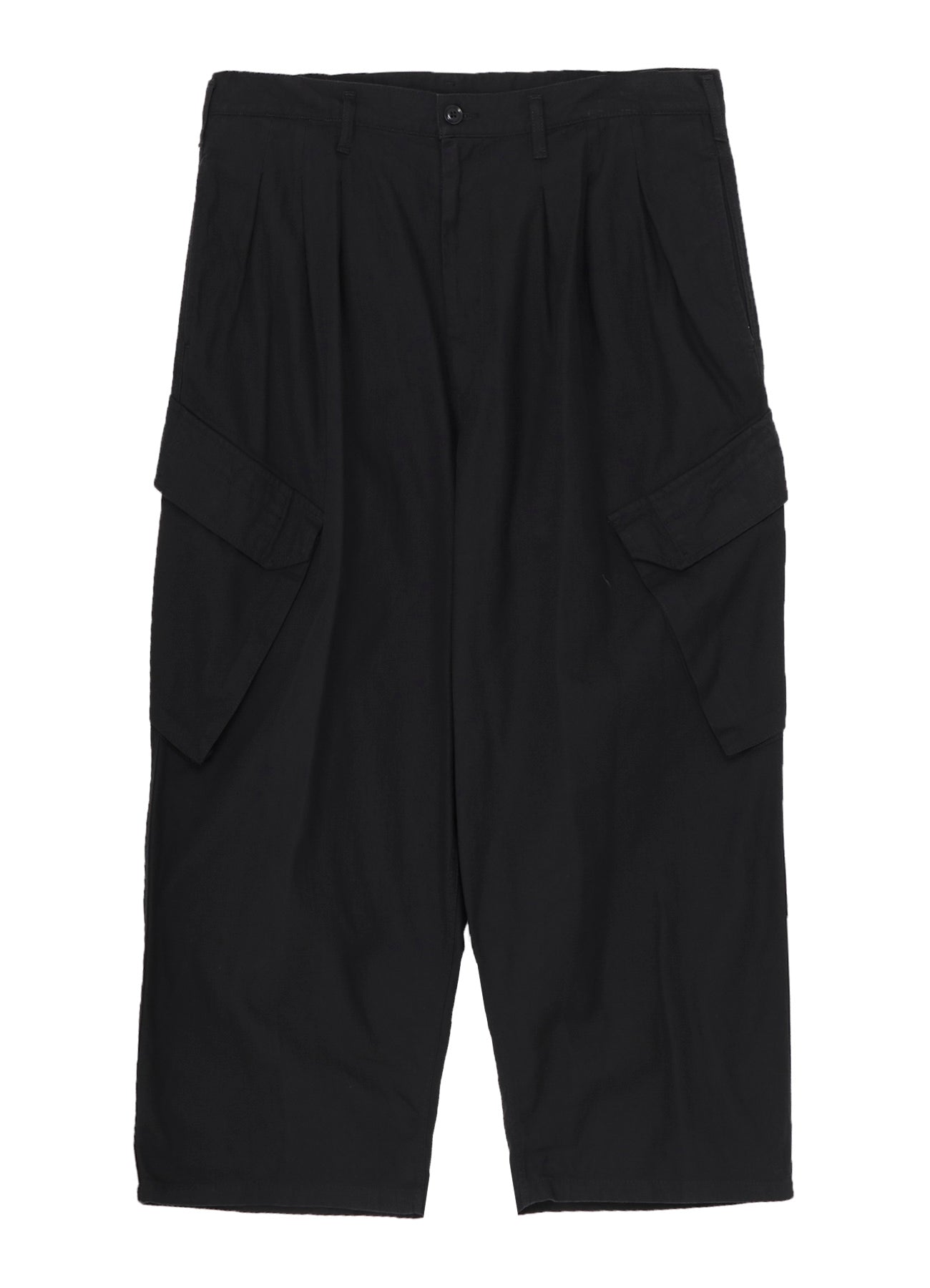 BLACK SCANDAL HERRINGBONE 12TUCK WORK PANTS
