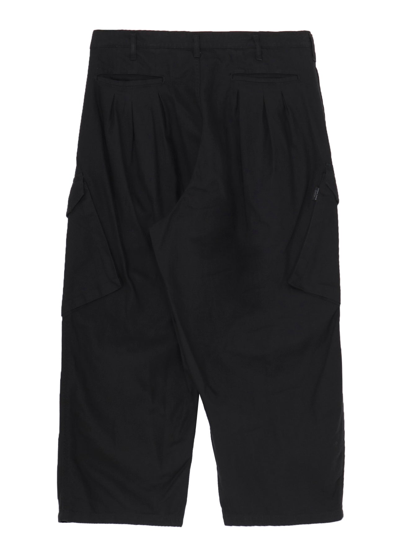 BLACK SCANDAL HERRINGBONE 12TUCK WORK PANTS