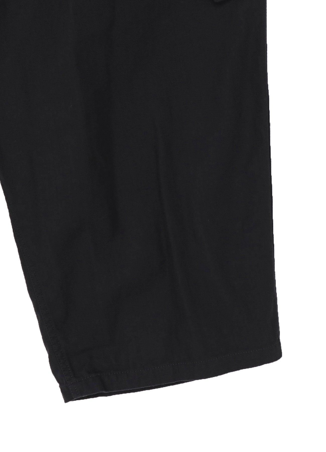 BLACK SCANDAL HERRINGBONE 12TUCK WORK PANTS
