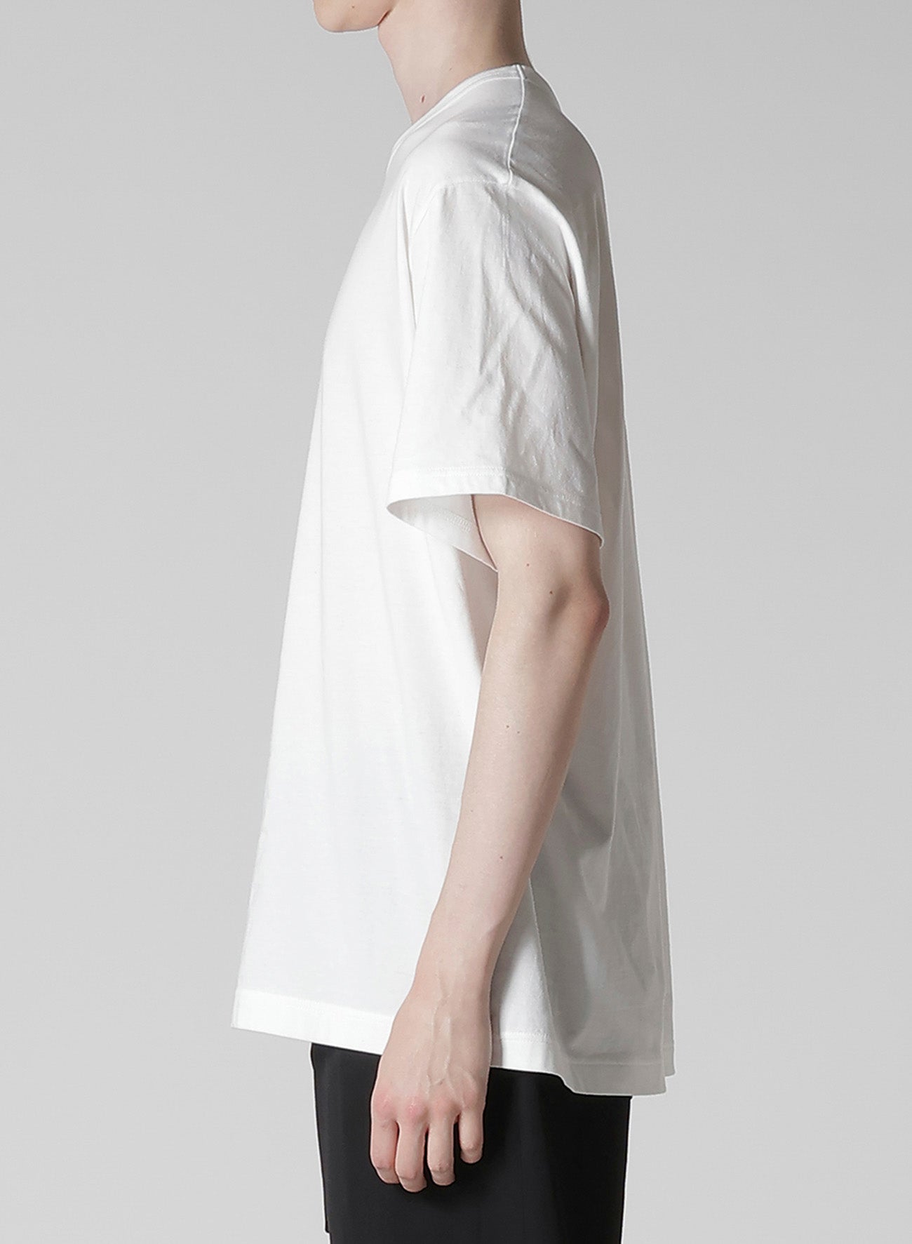 COTTON SINGLE JERSEY ROUND NECK SHORT SLV T
