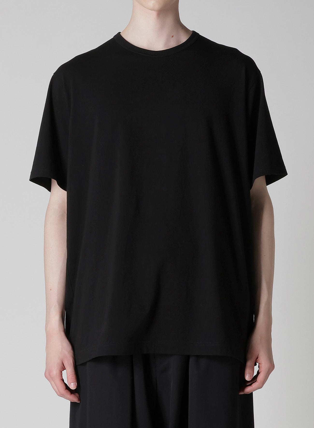 COTTON SINGLE JERSEY ROUND NECK SHORT SLV T