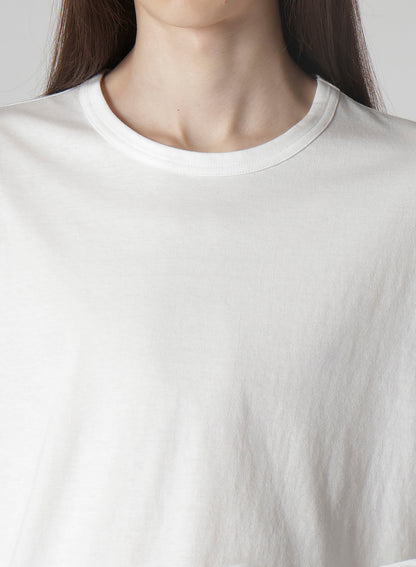 COTTON SINGLE JERSEY ROUND NECK LONG SLV T