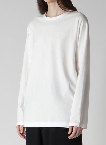 COTTON SINGLE JERSEY ROUND NECK LONG SLV T