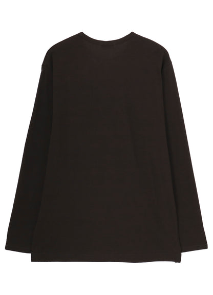 COTTON SINGLE JERSEY ROUND NECK LONG SLV T