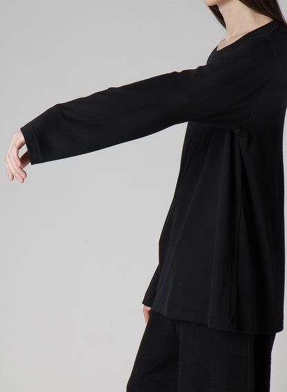 1/80 WASHABLE WOOL INTERLOCK ROUND NECK LONG SLV T