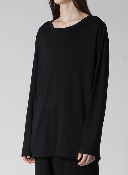 1/80 WASHABLE WOOL INTERLOCK ROUND NECK LONG SLV T