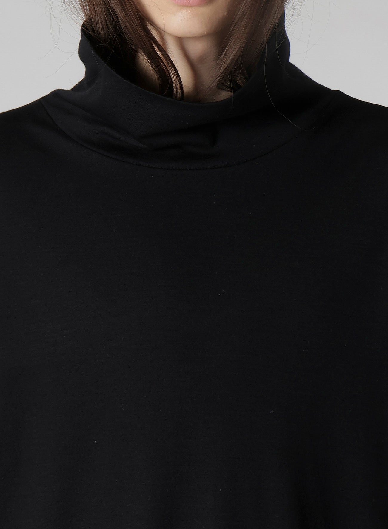 1/80 WASHABLE WOOL INTERLOCK TURTLE NECK LONG SLV