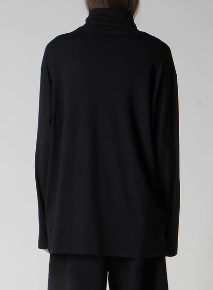 1/80 WASHABLE WOOL INTERLOCK TURTLE NECK LONG SLV