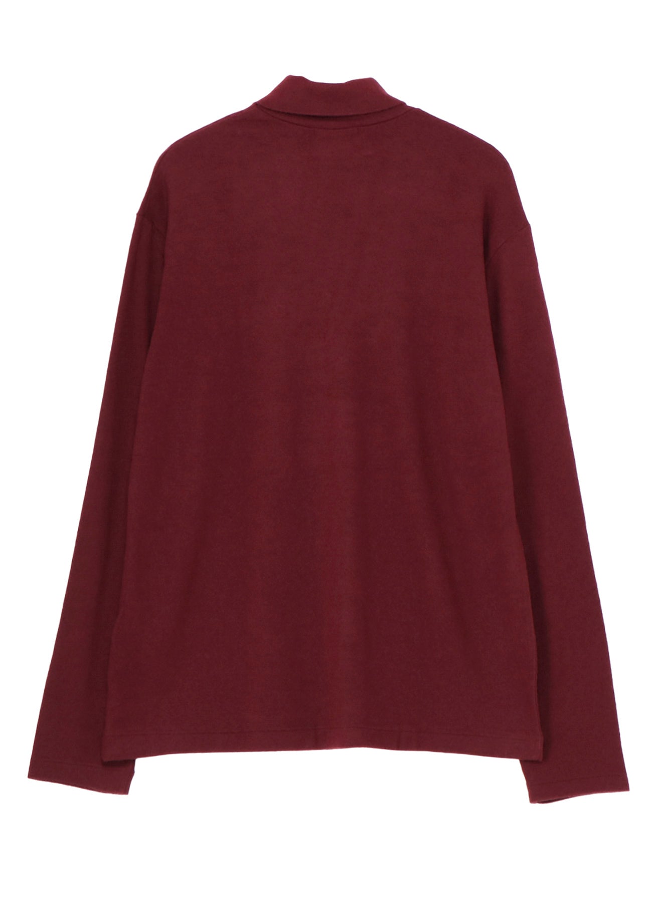 SUPER 120 WOOL SINGLE JERSEY LAYERED HIGK NECK TEE