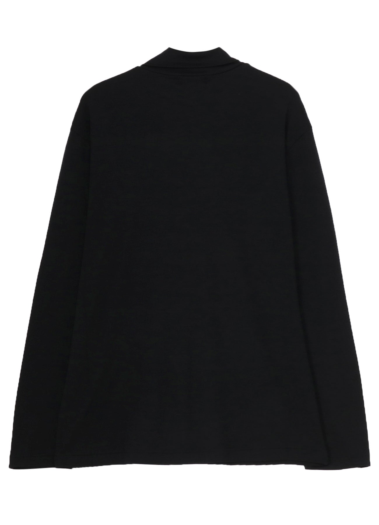 1/80 WASHABLE WOOL INTERLOCK LAYERED HIGK NECK T
