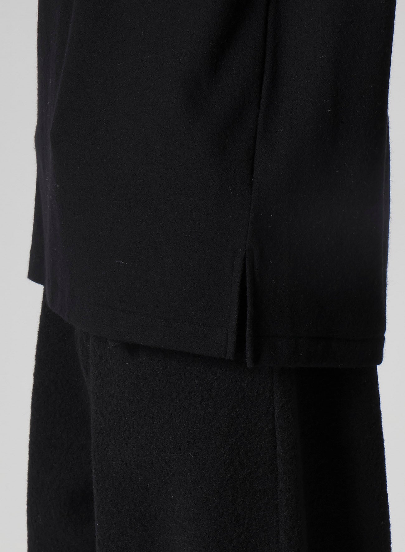 SUPER 120 WOOL SINGLE JERSEY HOODED LS TEE