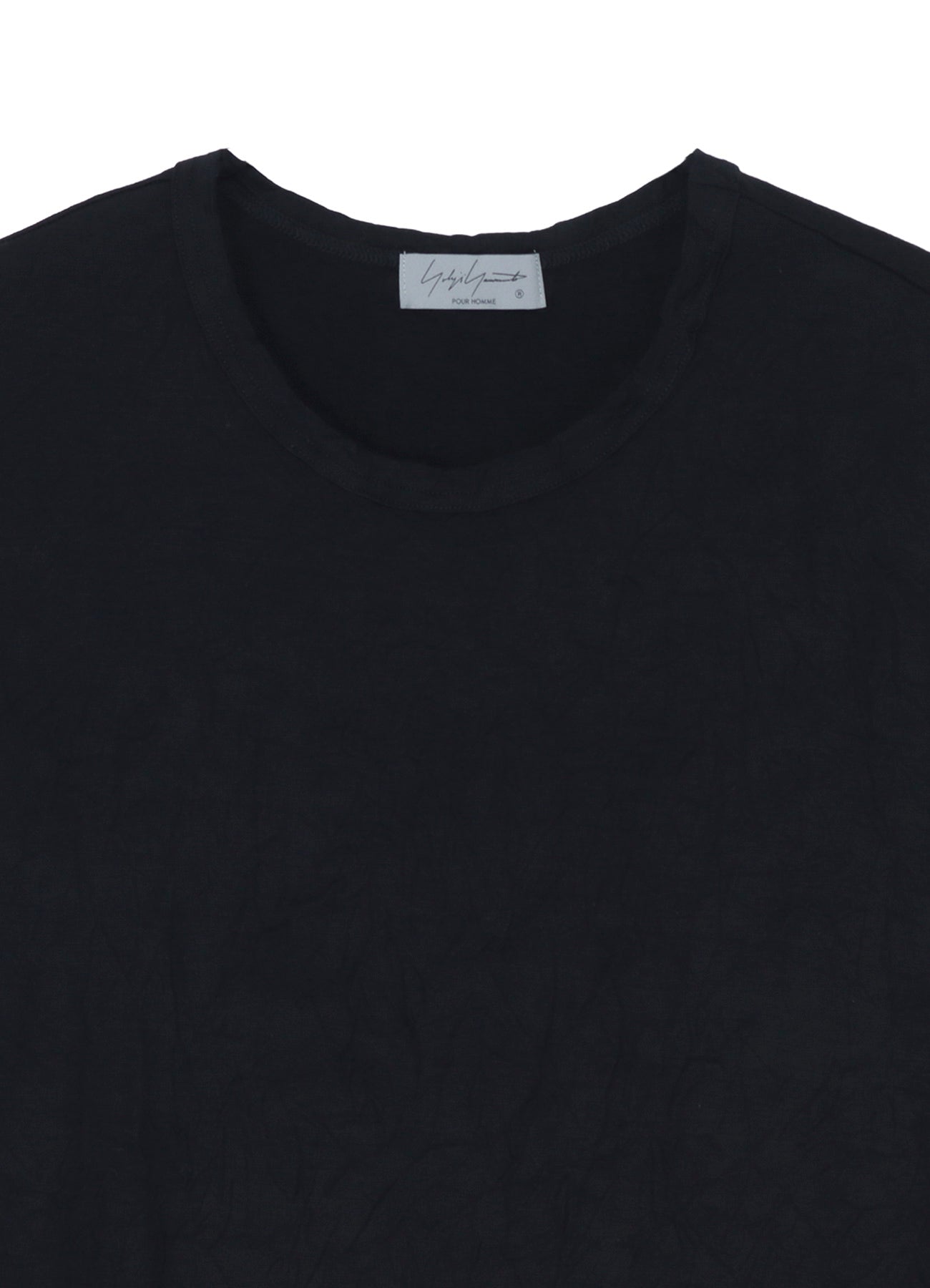 WASHABLE WOOL JERSEY ROUND NECK LONG SLV T