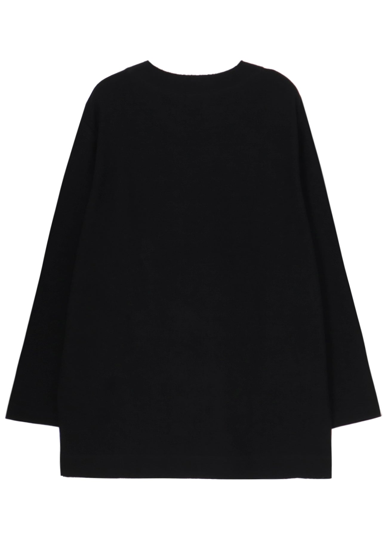 PURL STITCH RAW EDGE LS T