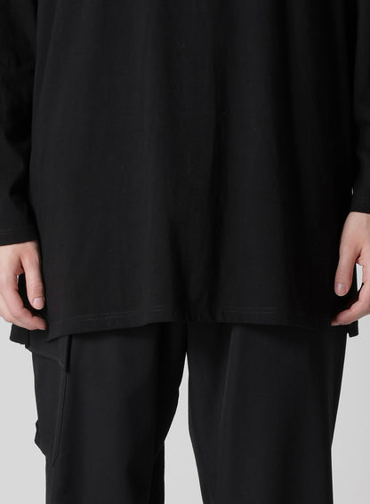 30/-COTTON SINGLE JERSEY PADDED HOODIE