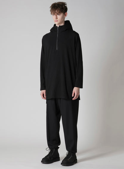 30/-COTTON SINGLE JERSEY PADDED HOODIE