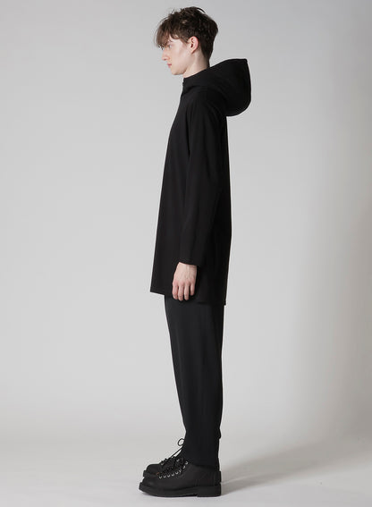 30/-COTTON SINGLE JERSEY PADDED HOODIE