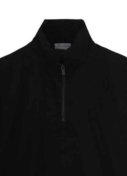 30/-COTTON SINGLE JERSEY PADDED COLLAR HALF ZIP LONG S