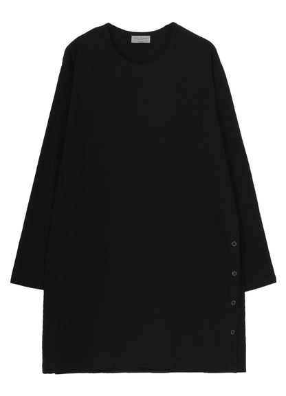 30/-COTTON SINGLE JERSEY SIDE SLIT LONG S