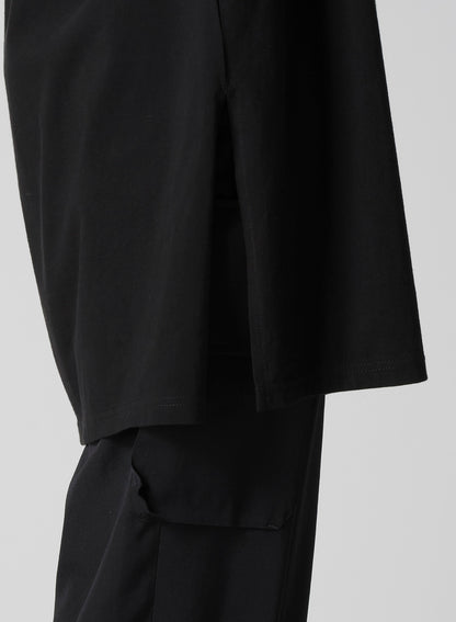 30/-COTTON SINGLE JERSEY SIDE SLIT LONG S