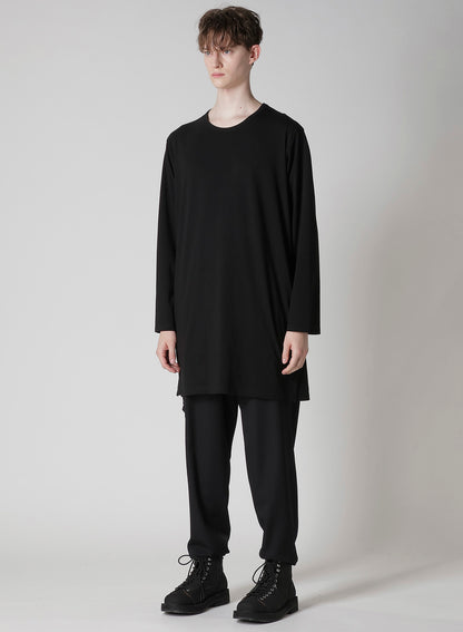 30/-COTTON SINGLE JERSEY SIDE SLIT LONG S