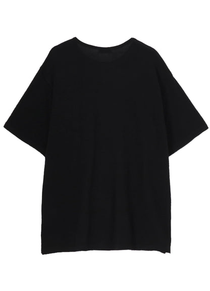 COTTON ANGORA PLATING JERSEY CHEST PKT SHORT SLV T