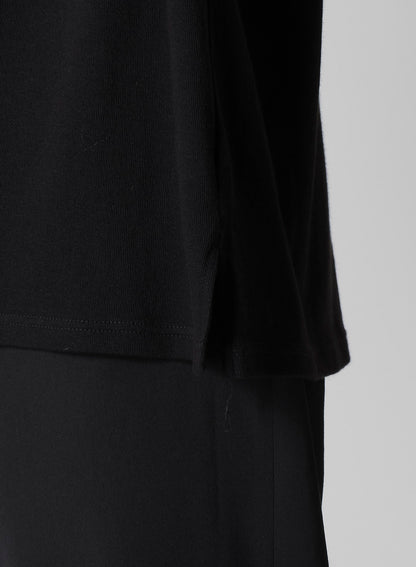 COTTON ANGORA PLATING JERSEY CHEST PKT SHORT SLV T