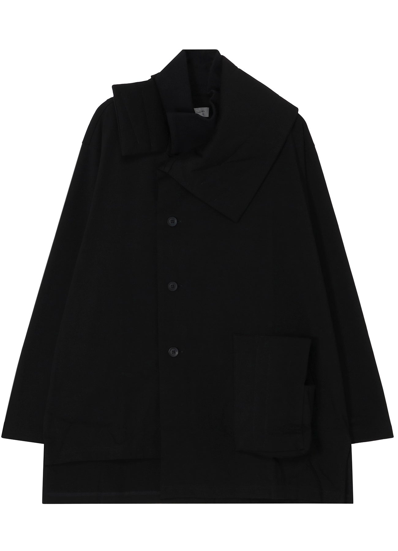 30/-HIGH D COTTON JERSEY DESIGNED COLLAR PADDED COAT
