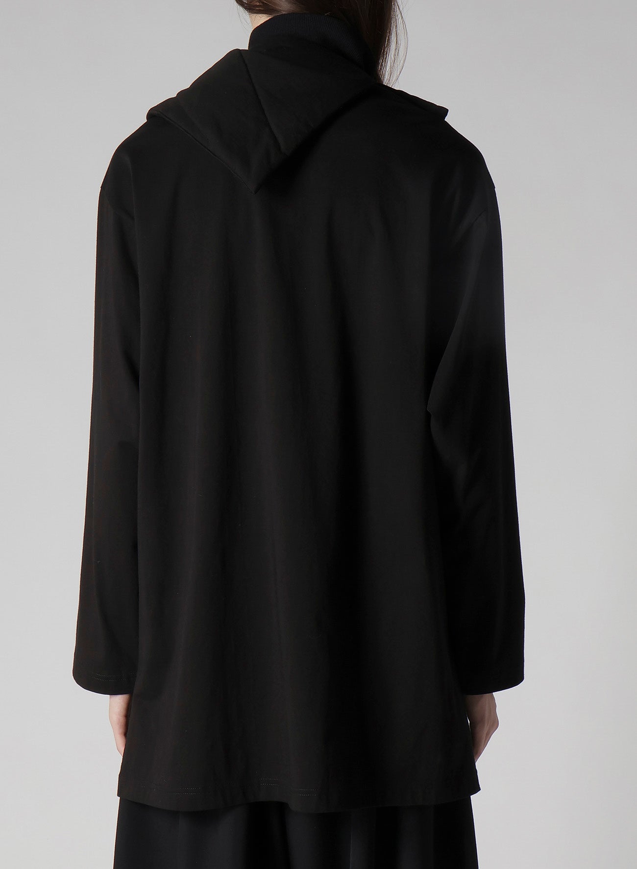 30/-HIGH D COTTON JERSEY DESIGNED COLLAR PADDED COAT