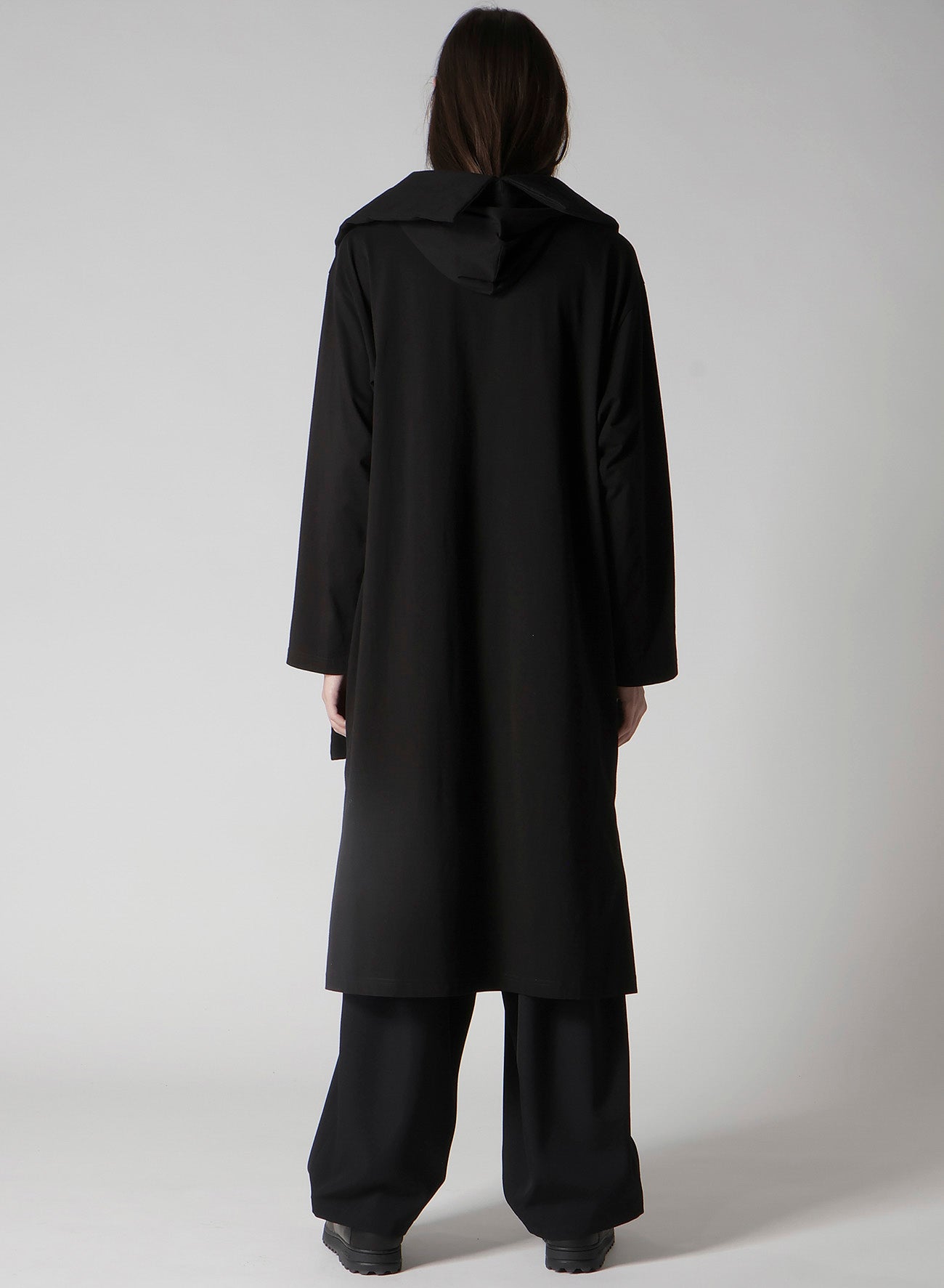 30/-HIGH D COTTON JERSEY PADDED LONG COAT