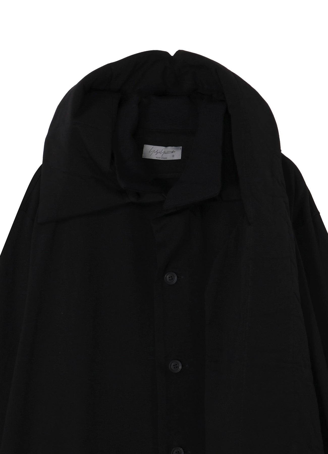 30/-HIGH D COTTON JERSEY PADDED LONG COAT