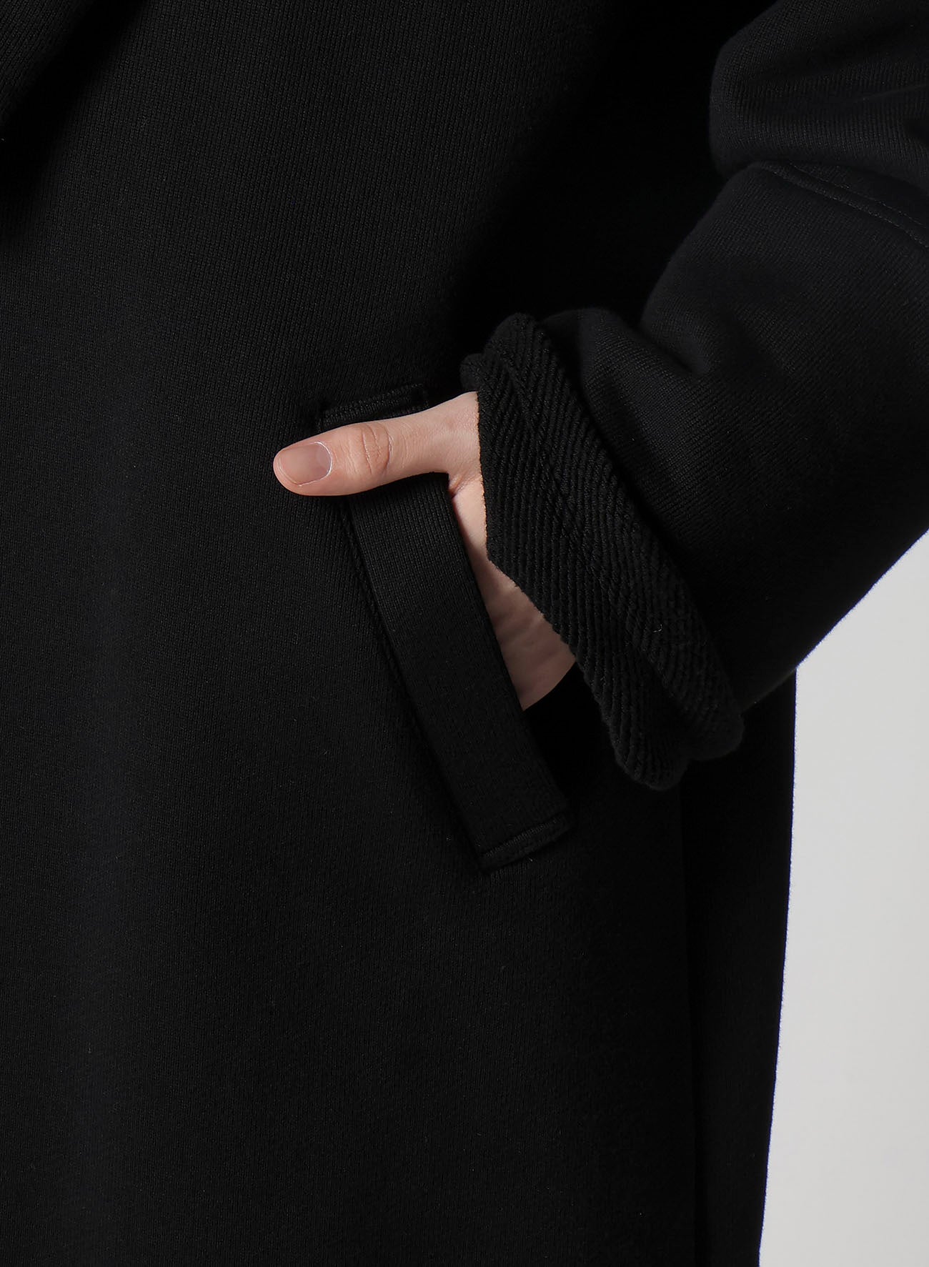 30/2 LOW GAUGE FRENCH TERRY PADDED LONG DESIGNED COLLAR COAT