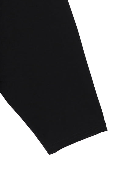 COTTON CASHMERE JERSEY BIG ROUND NECK LONG SLV T