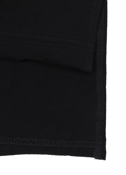 COTTON CASHMERE JERSEY BIG ROUND NECK LONG SLV T