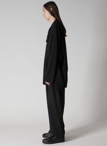 COTTON CASHMERE JERSEY ONE BUTTON CARDIGAN