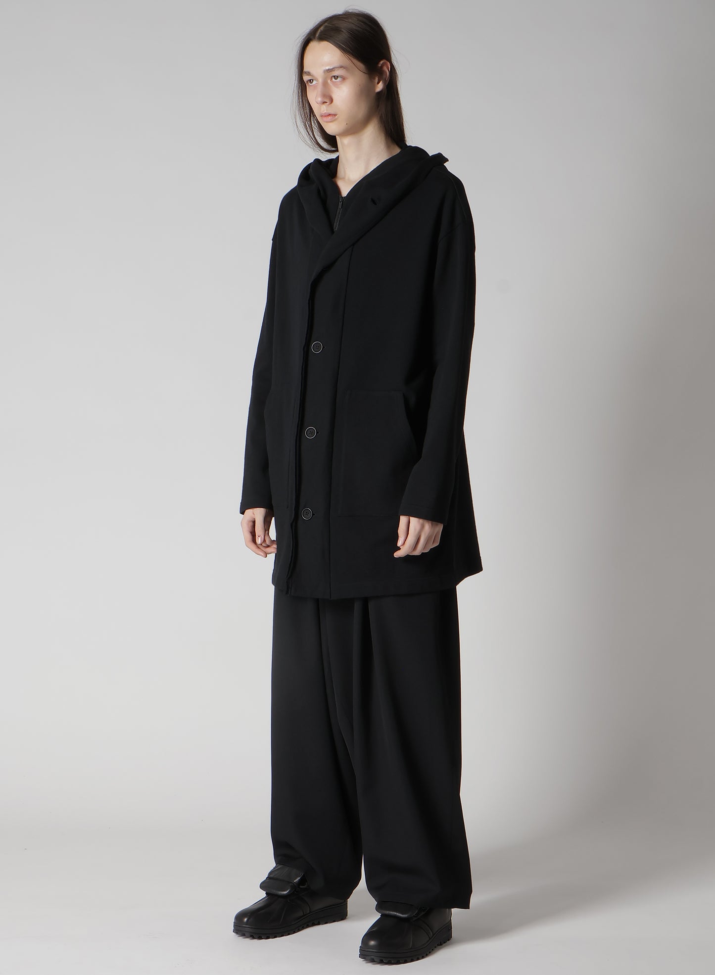 REGULATION FRENCH TERRY HOODED COAT