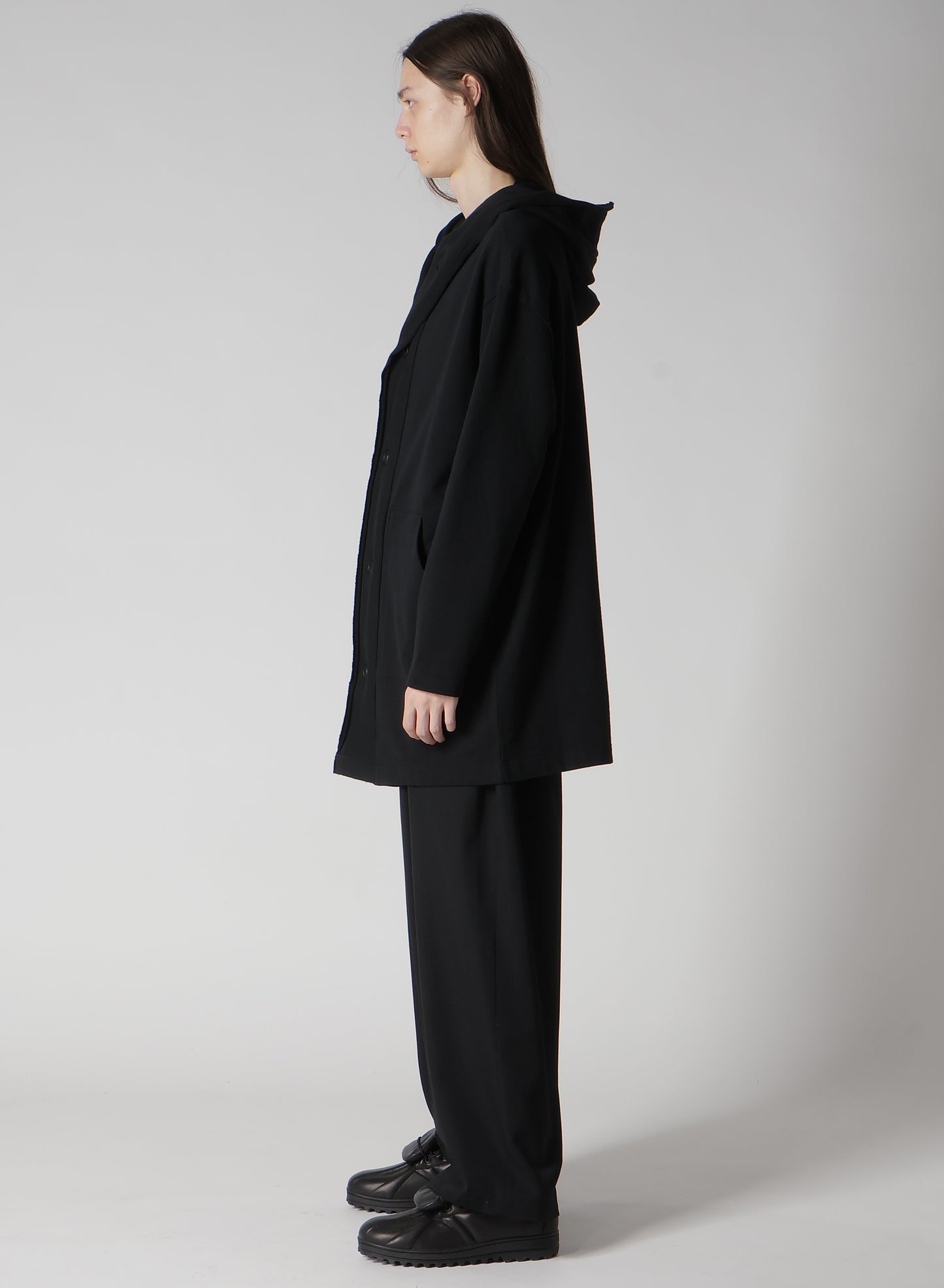 REGULATION FRENCH TERRY HOODED COAT