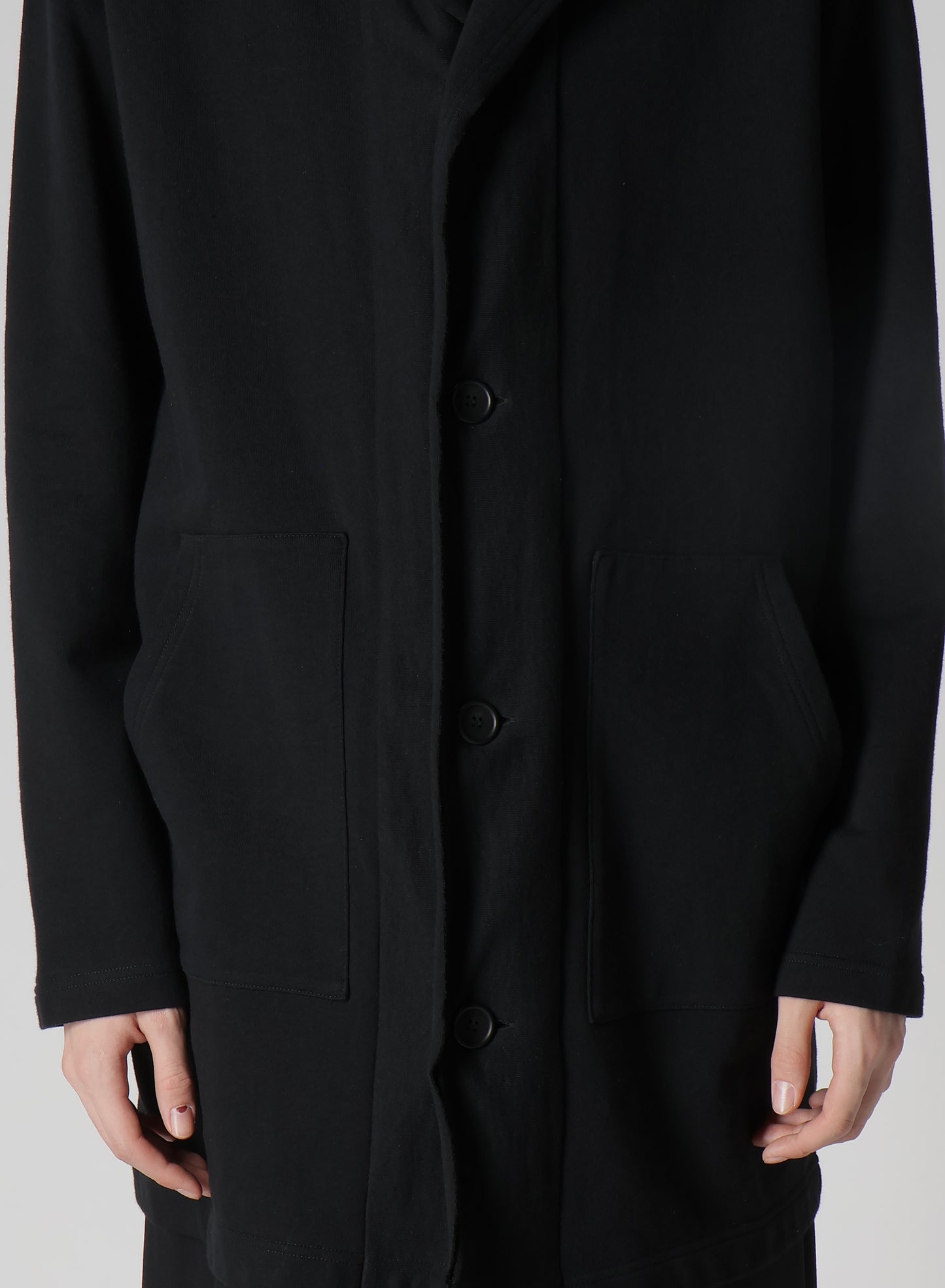 REGULATION FRENCH TERRY HOODED COAT
