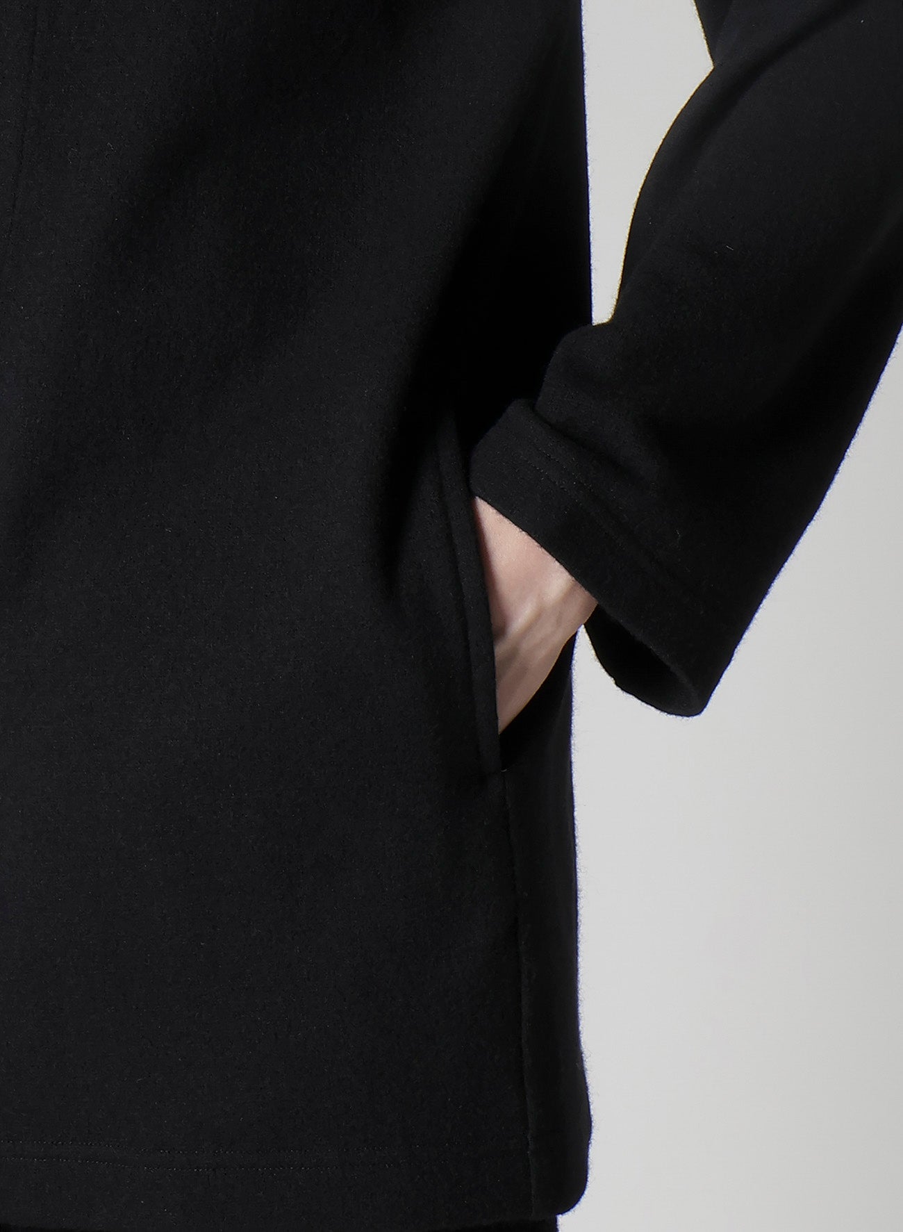 WOOLLEN JERSEY ROUND NECK JACKET
