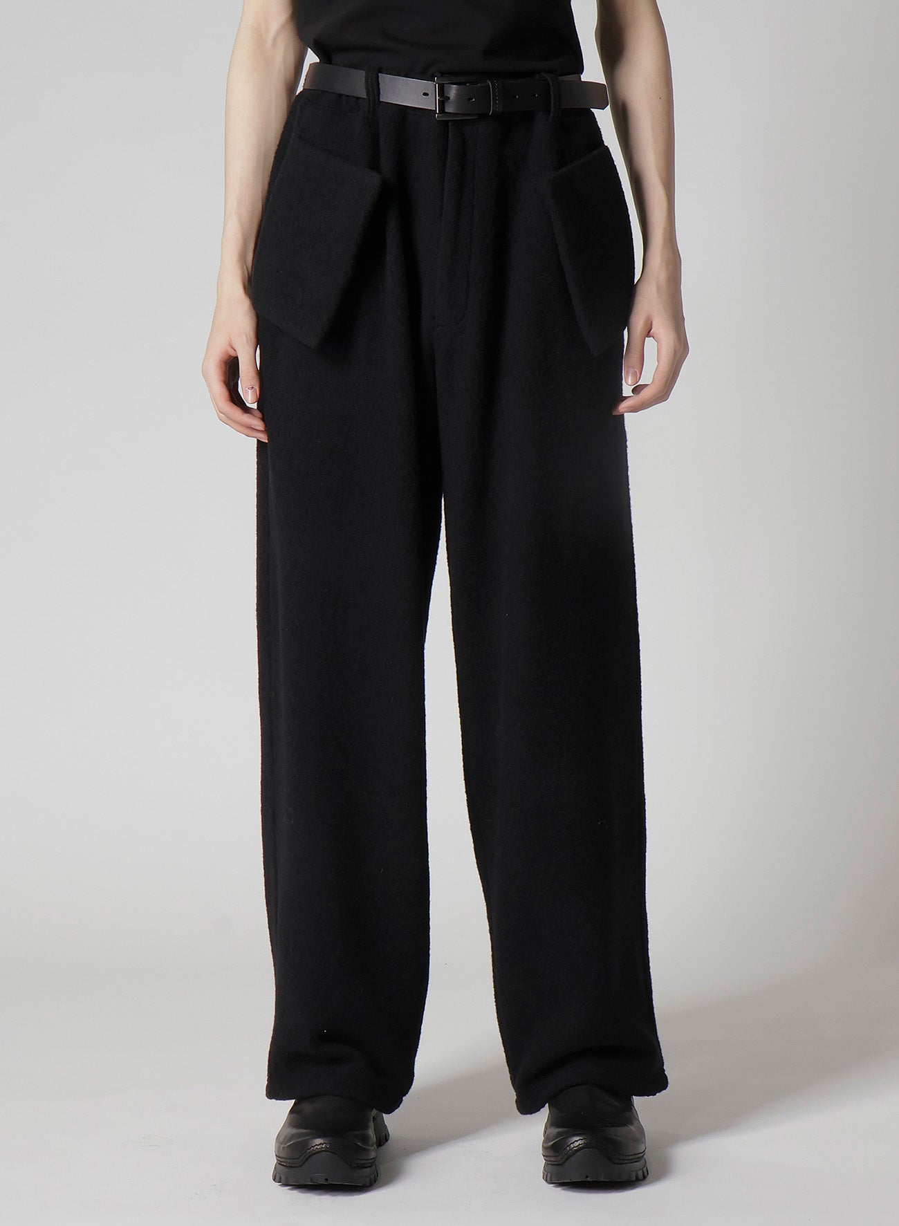 BOUCLE SINGLE JERSEY PADDED POCKET PANTS