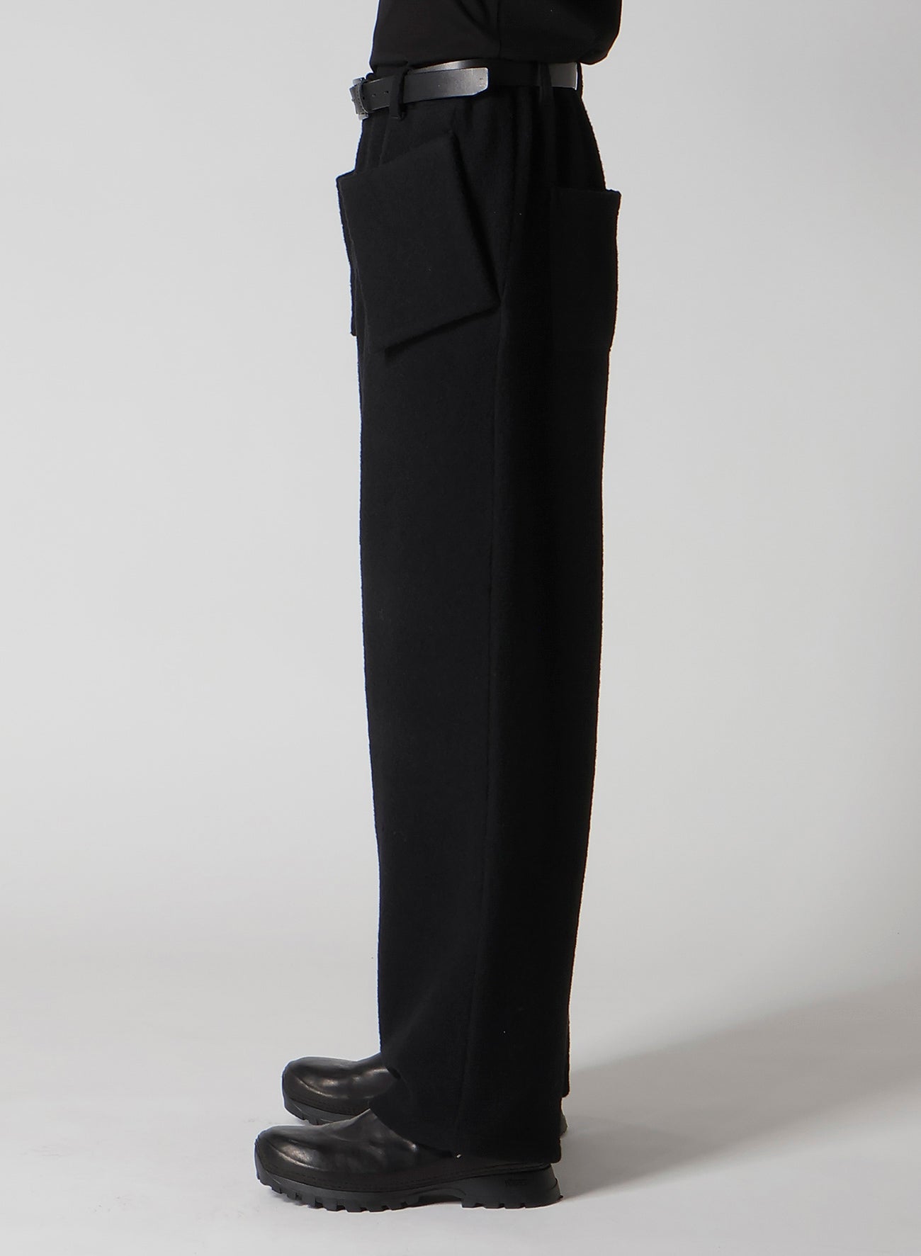 BOUCLE SINGLE JERSEY PADDED POCKET PANTS