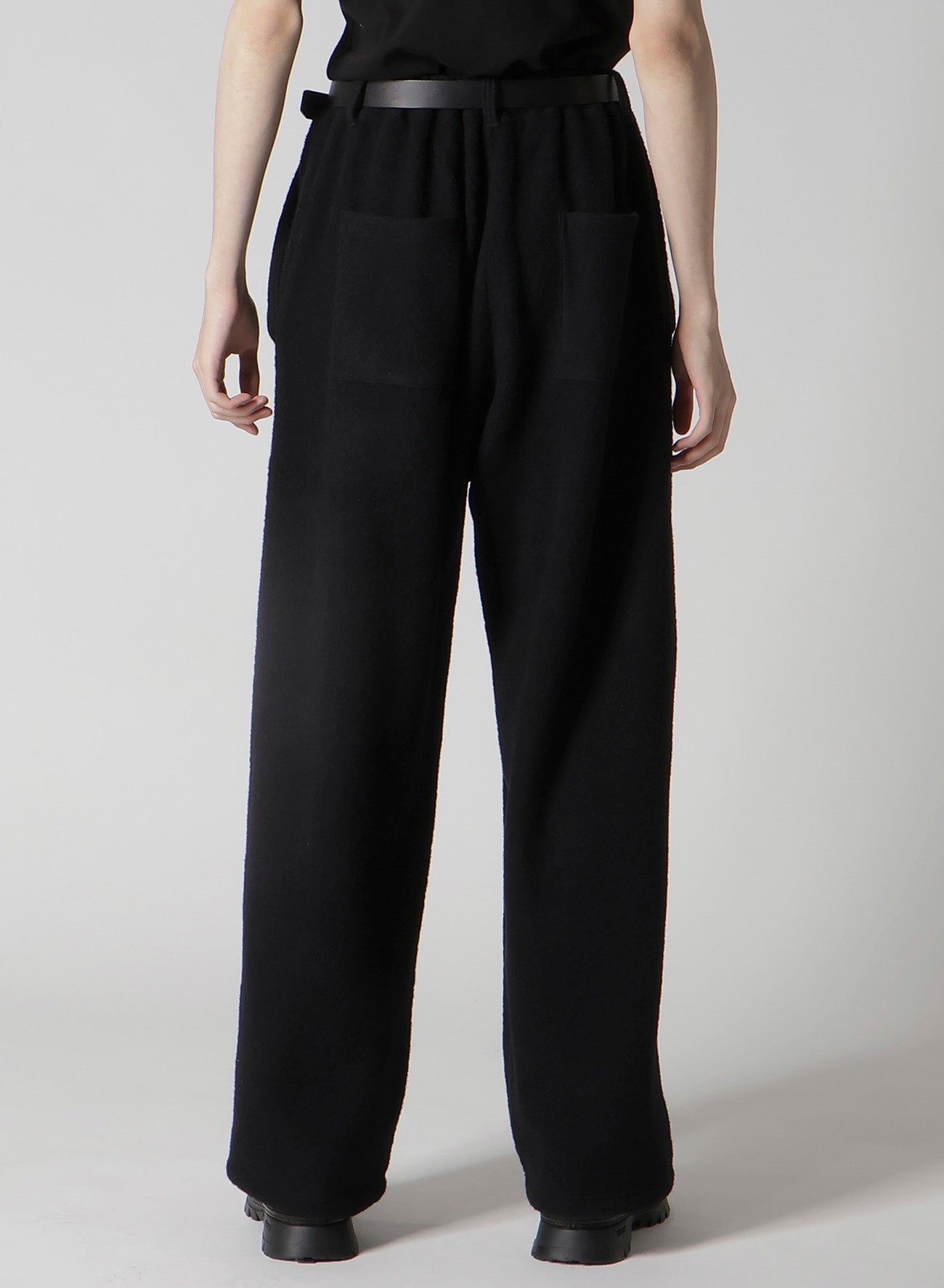 BOUCLE SINGLE JERSEY PADDED POCKET PANTS